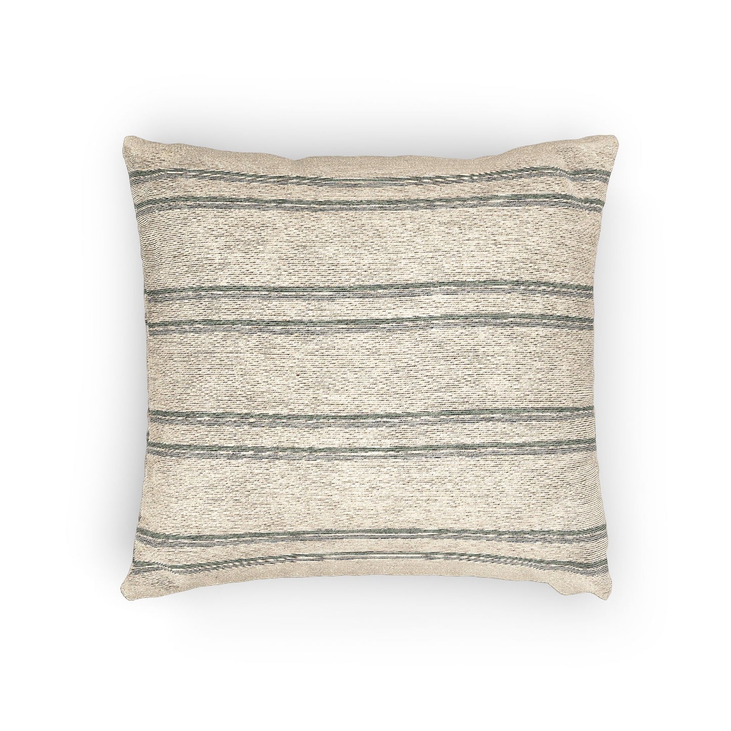 Cream & Beige Stripe Woven Pillow - 17" x 18"