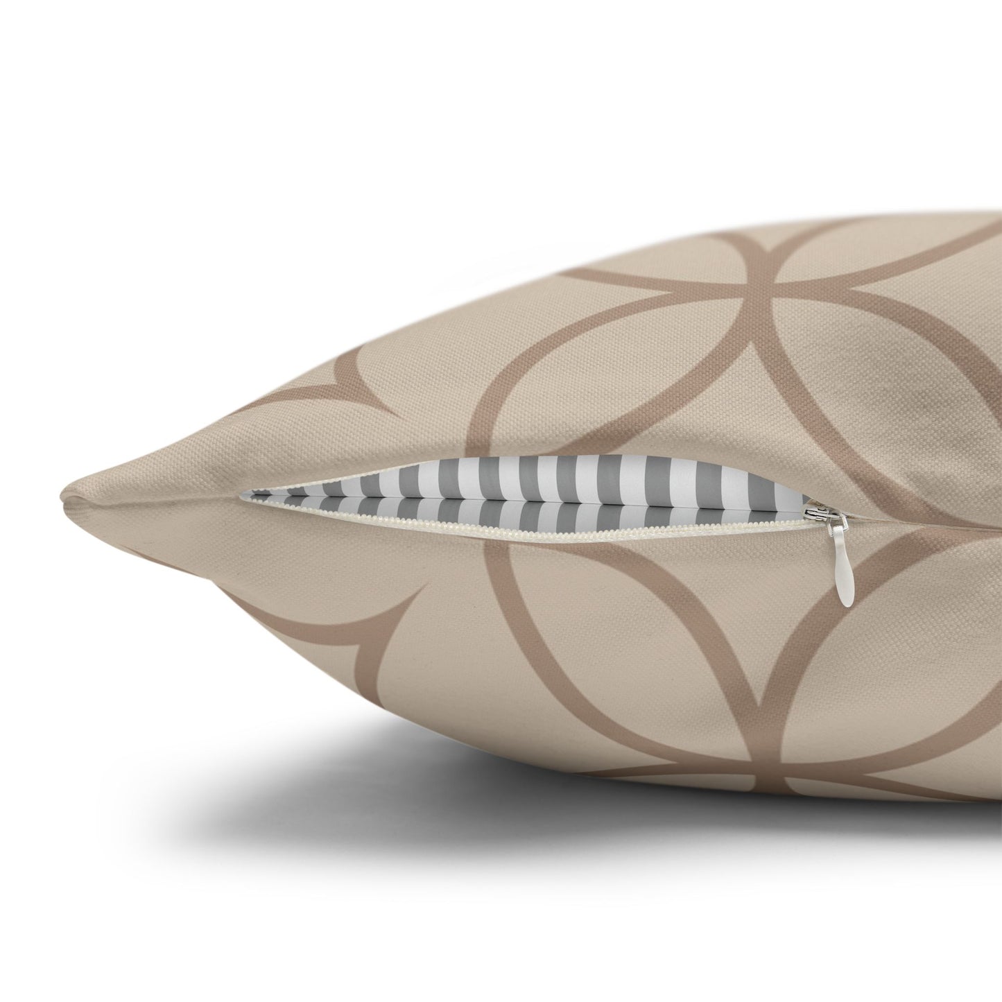 Beige Batik Pattern Pillowcase