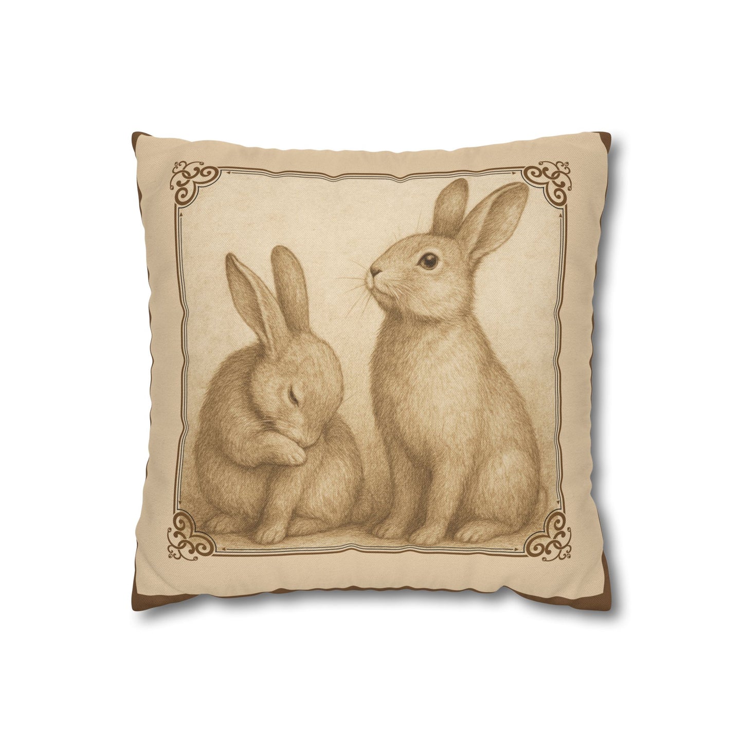 Vintage Rabbits II Pillowcase