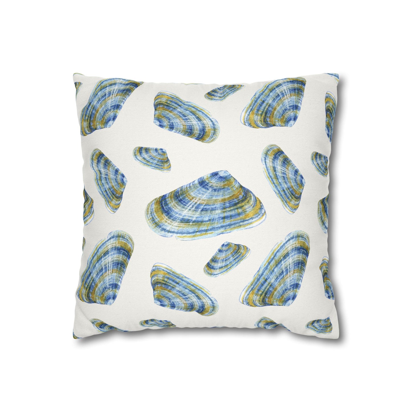 Shades of Blue Shells Pillowcase