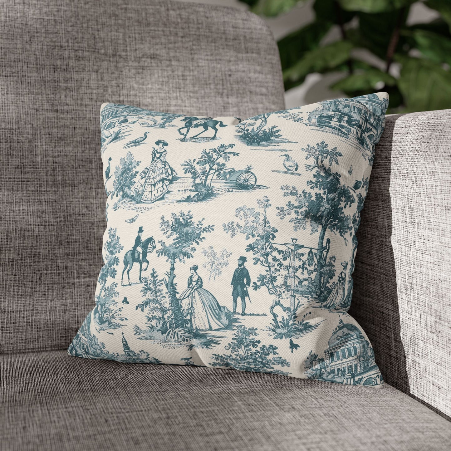 Elegant Vintage Print Pillowcase