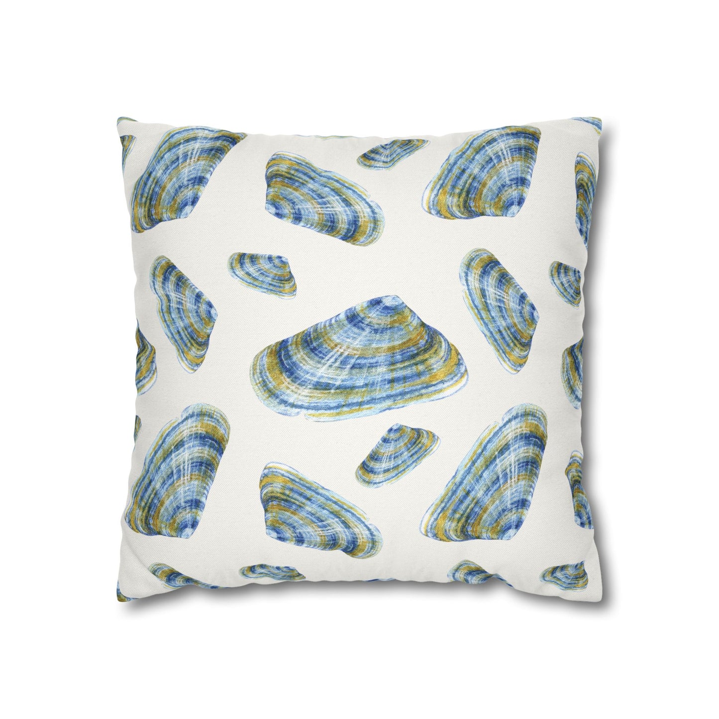 Shades of Blue Shells Pillowcase