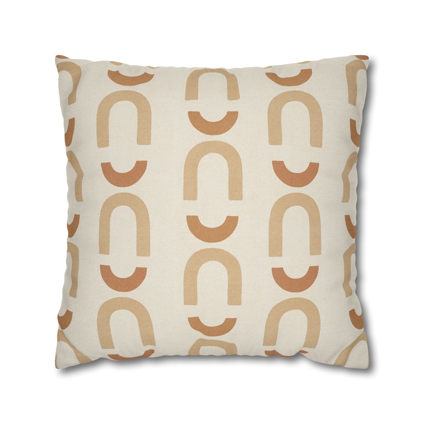 Abstract Beige Pillow Cover