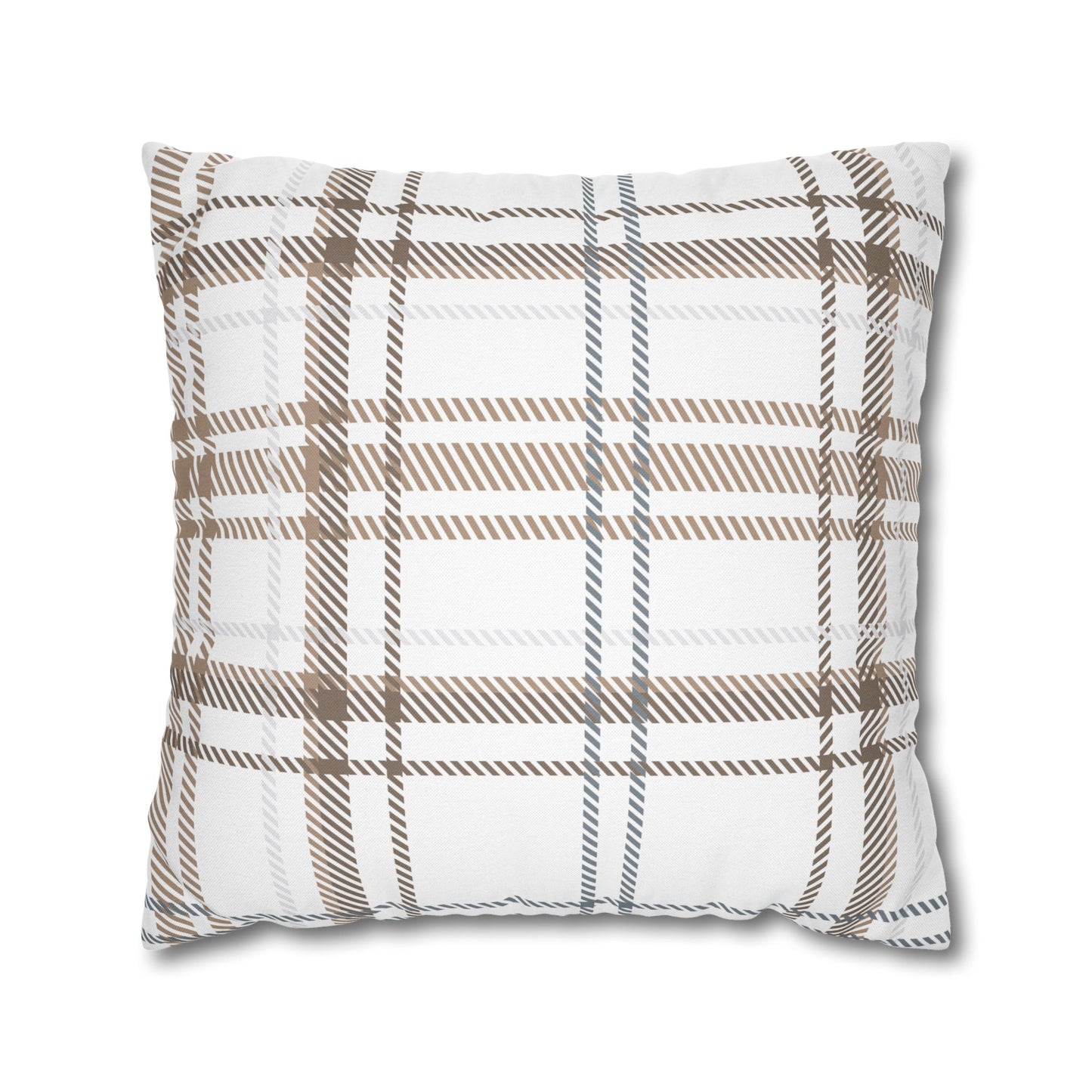 Neutral Plaid Pillowcase