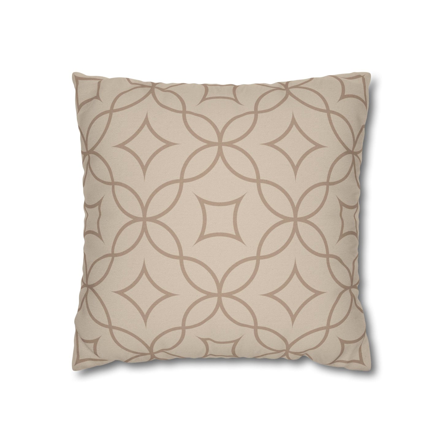 Beige Batik Pattern Pillowcase