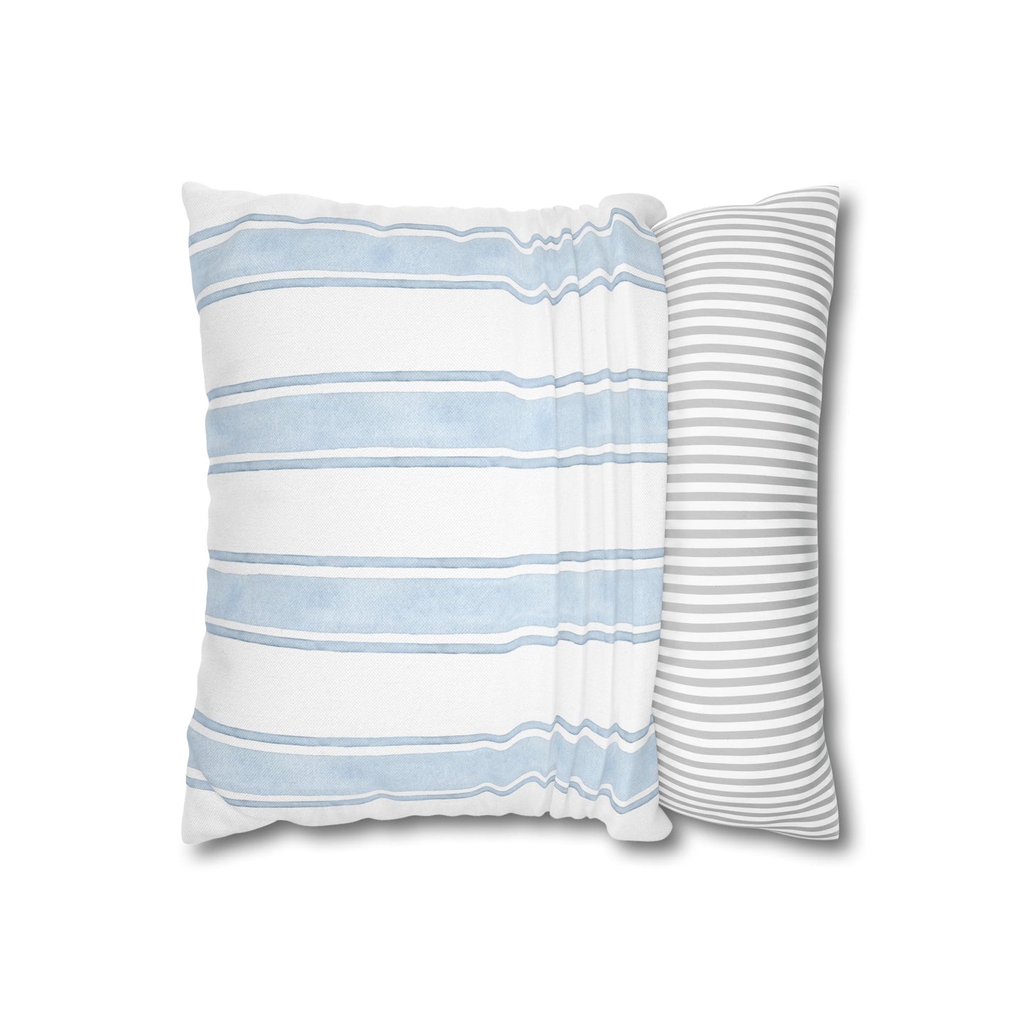 Blue Watercolor stripe Pillowcase