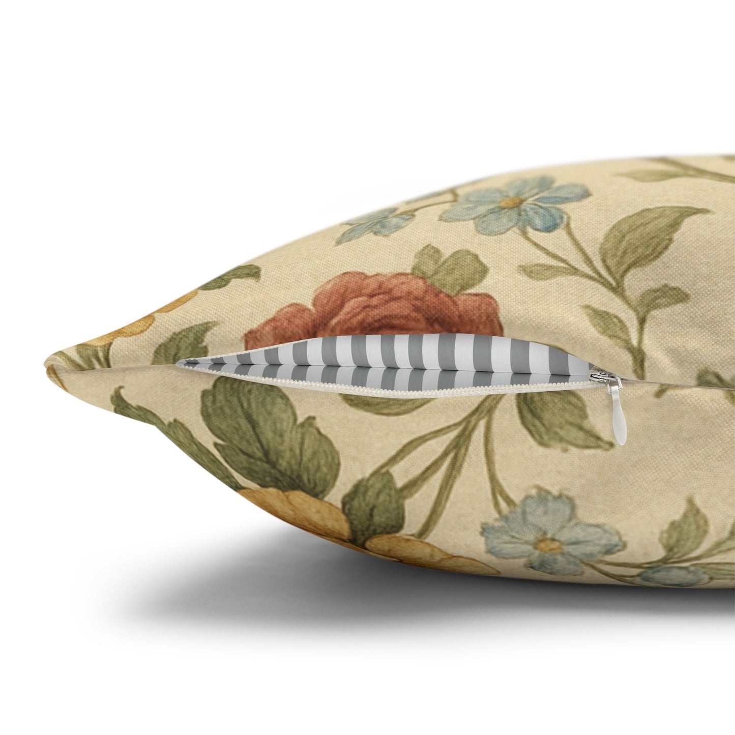Vintage French Chateau Inspired Floral Pattern Pillowcase