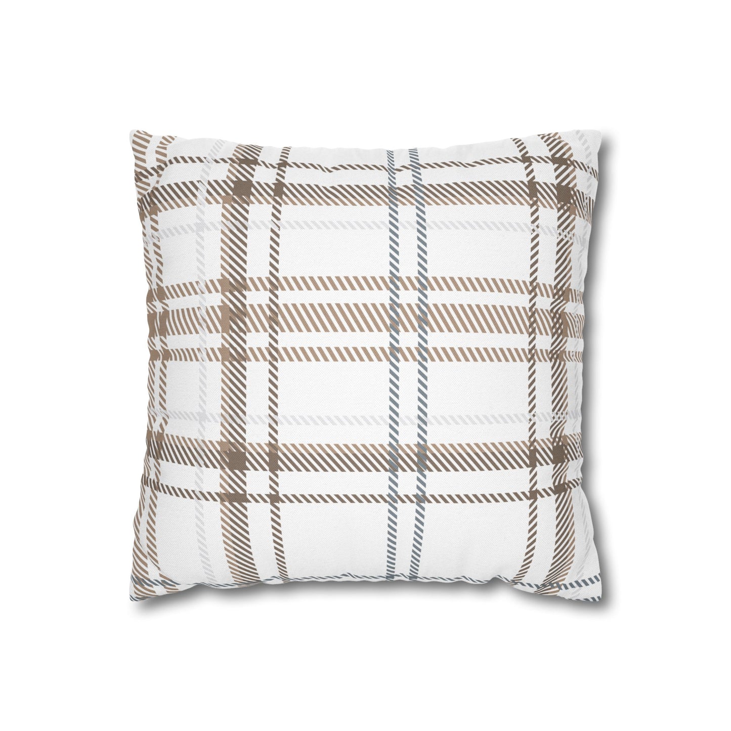 Neutral Plaid Pillowcase