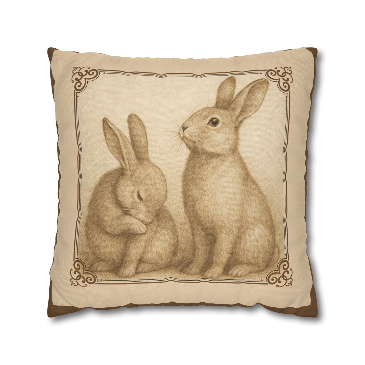 Vintage Rabbits II Pillowcase
