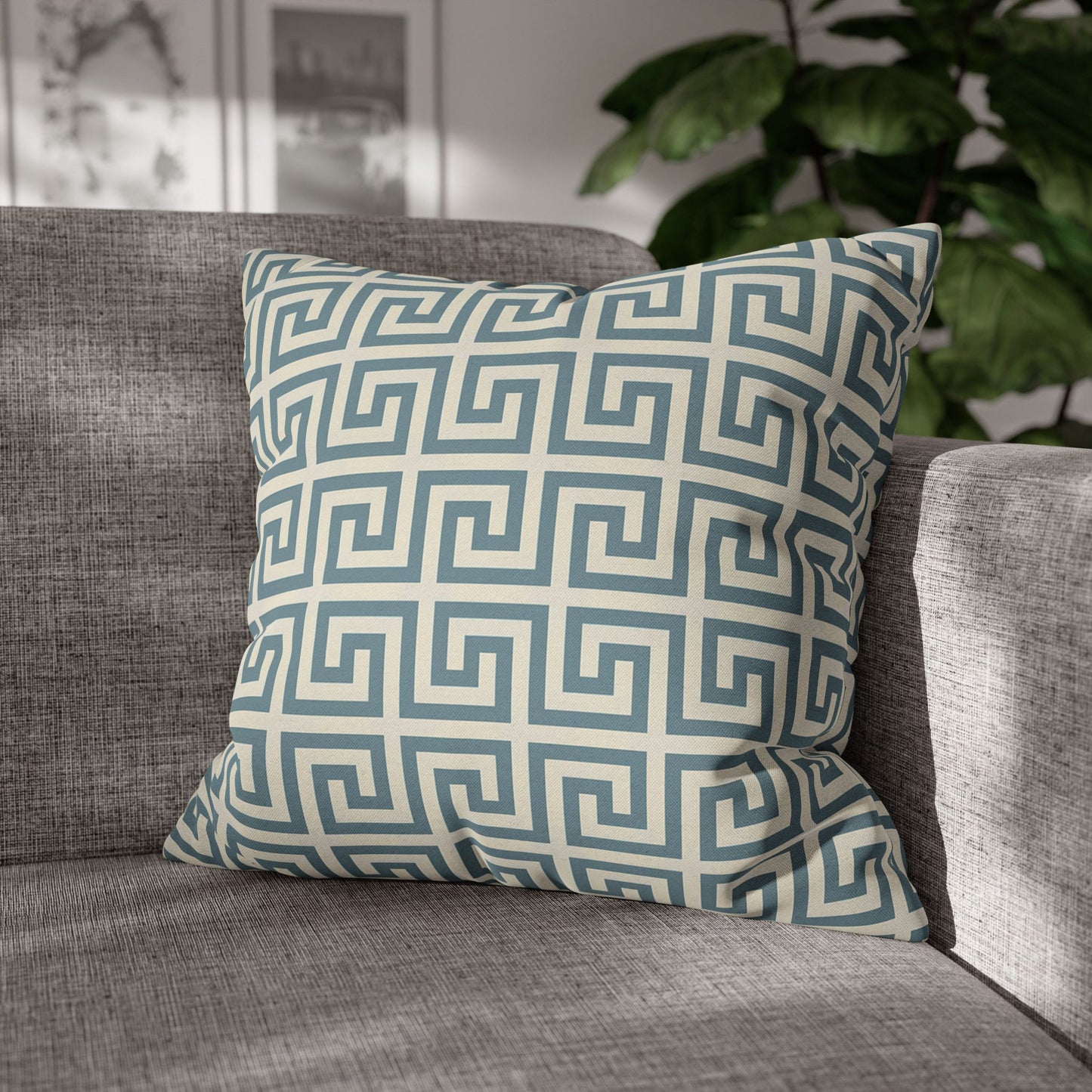 Greek Key Pillowcase