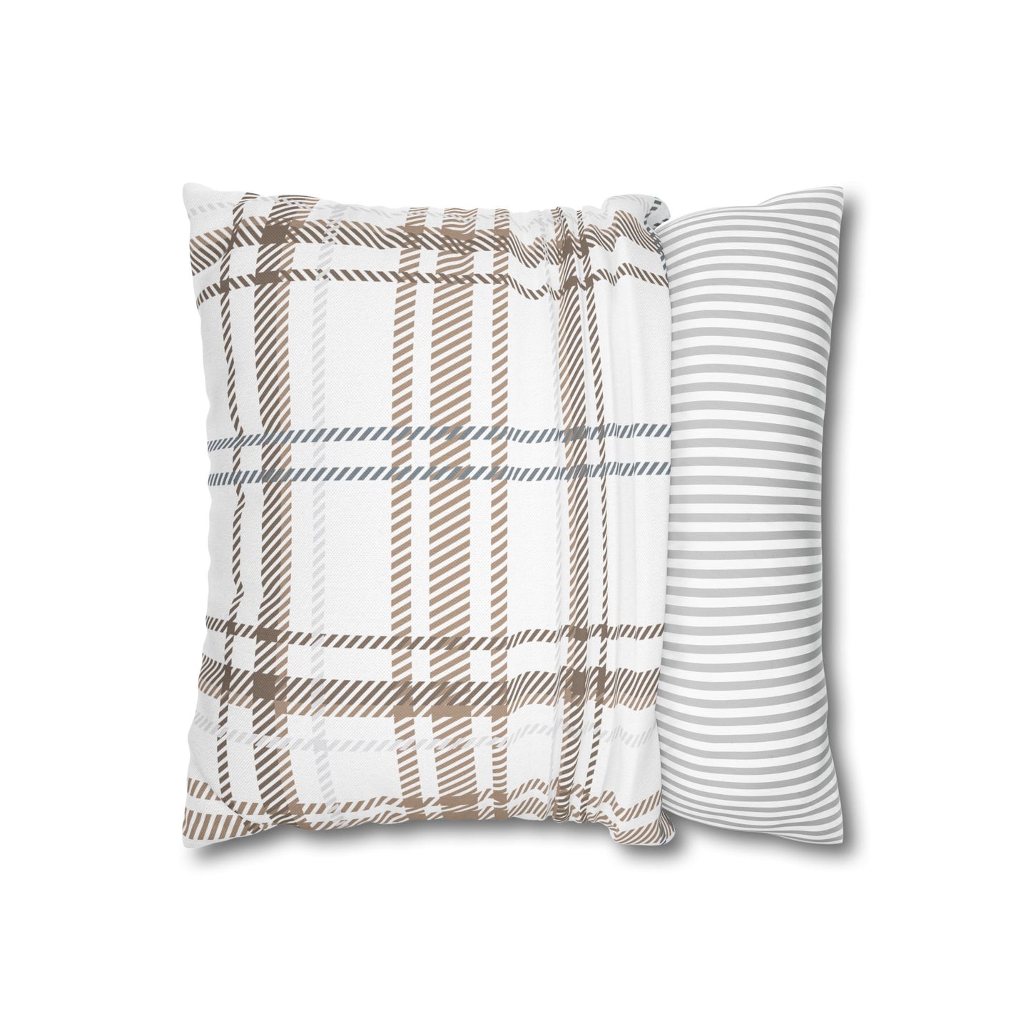Neutral Plaid Pillowcase