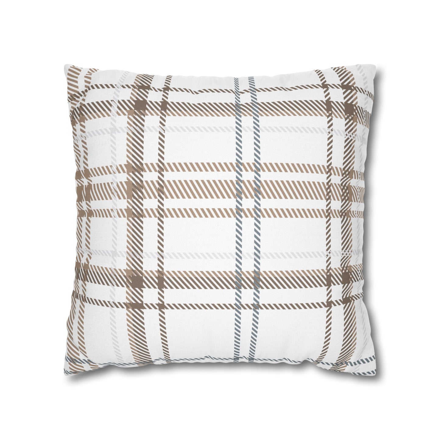 Neutral Plaid Pillowcase