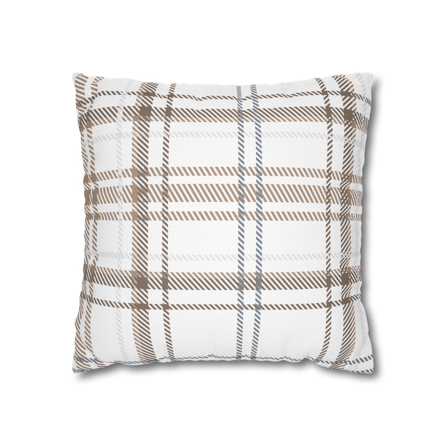 Neutral Plaid Pillowcase