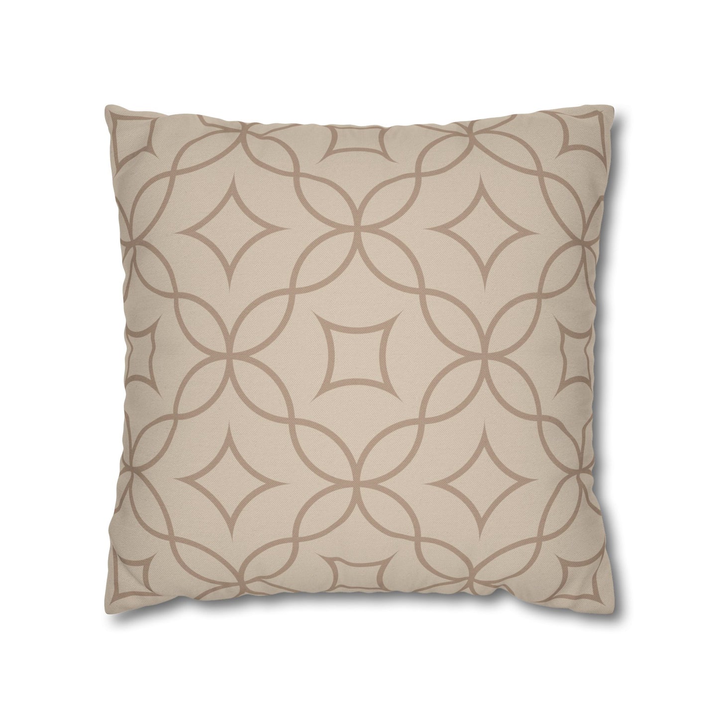 Beige Batik Pattern Pillowcase