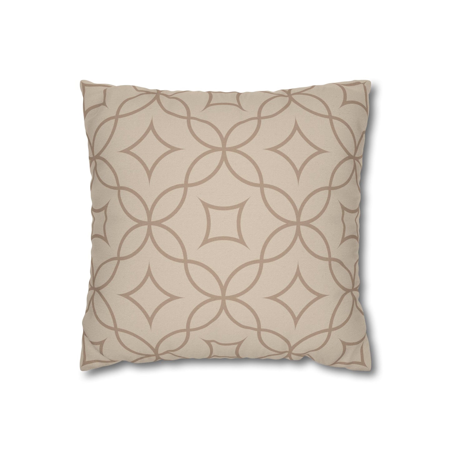 Beige Batik Pattern Pillowcase