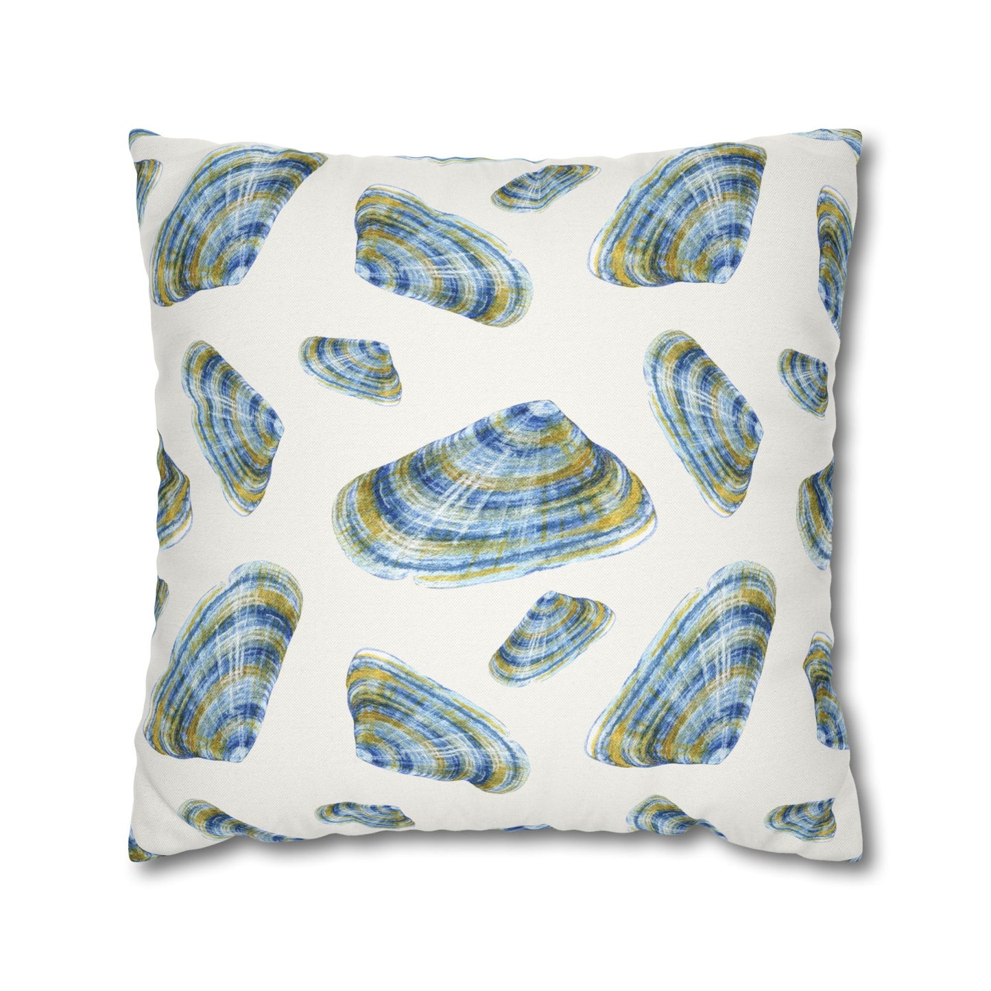 Shades of Blue Shells Pillowcase