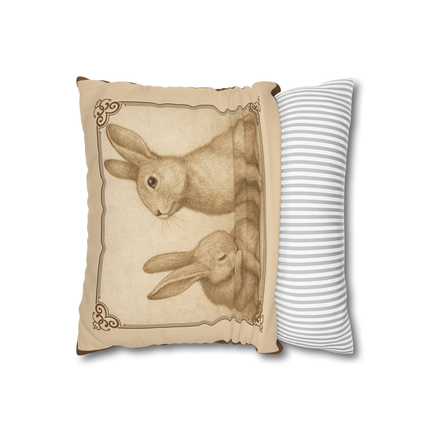Vintage Rabbits II Pillowcase