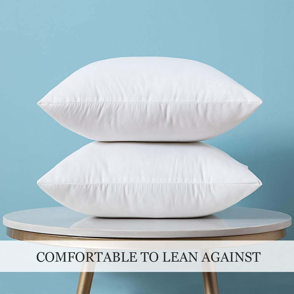 20 X 20 Pillow Inserts (Set of 2) - Throw Pillows Insert Premium Pillow Stuffer Square Form for Decorative Cushion Bed Couch Sofa