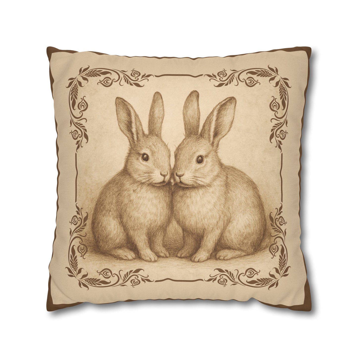 Vintage Rabbits Pillowcase