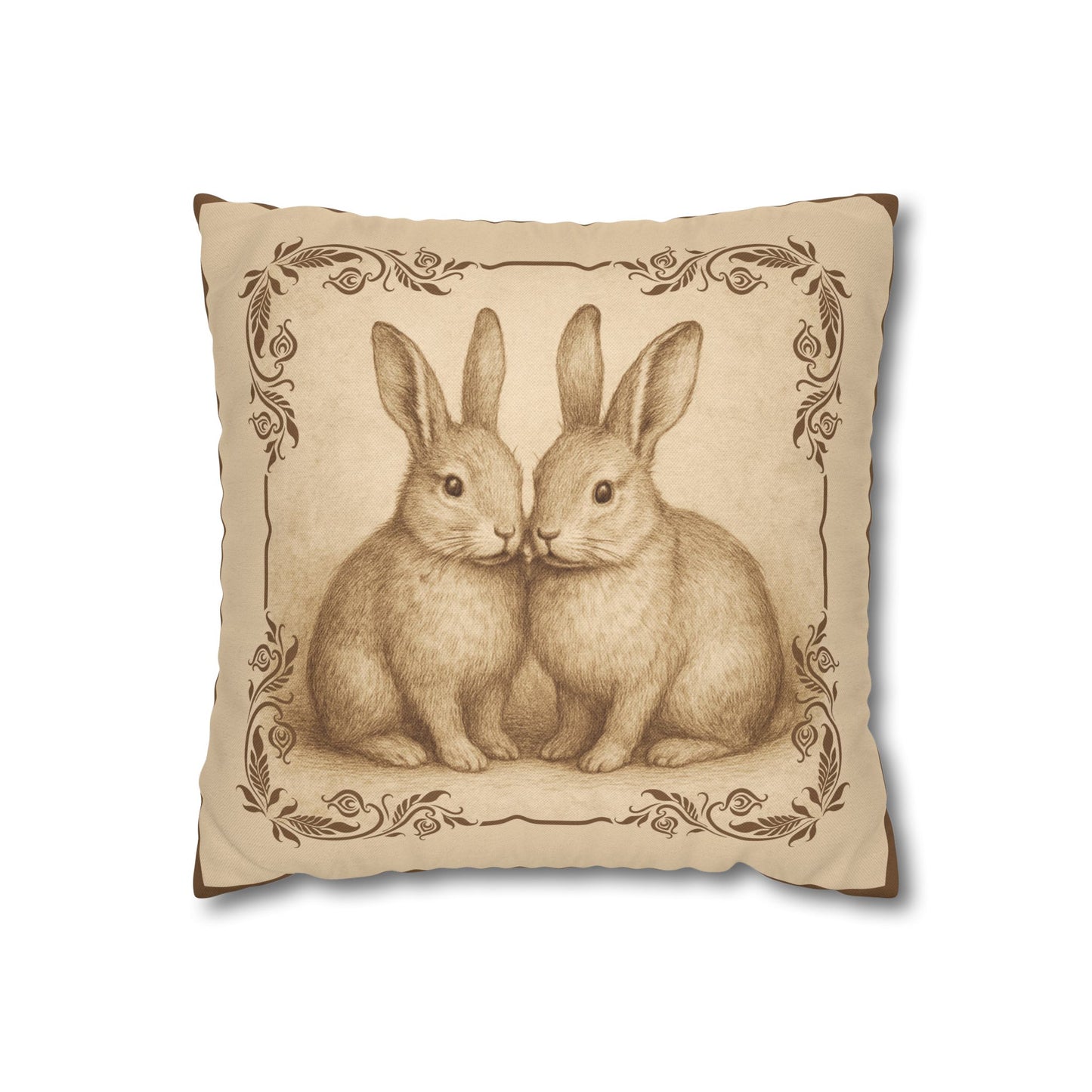 Vintage Rabbits Pillowcase