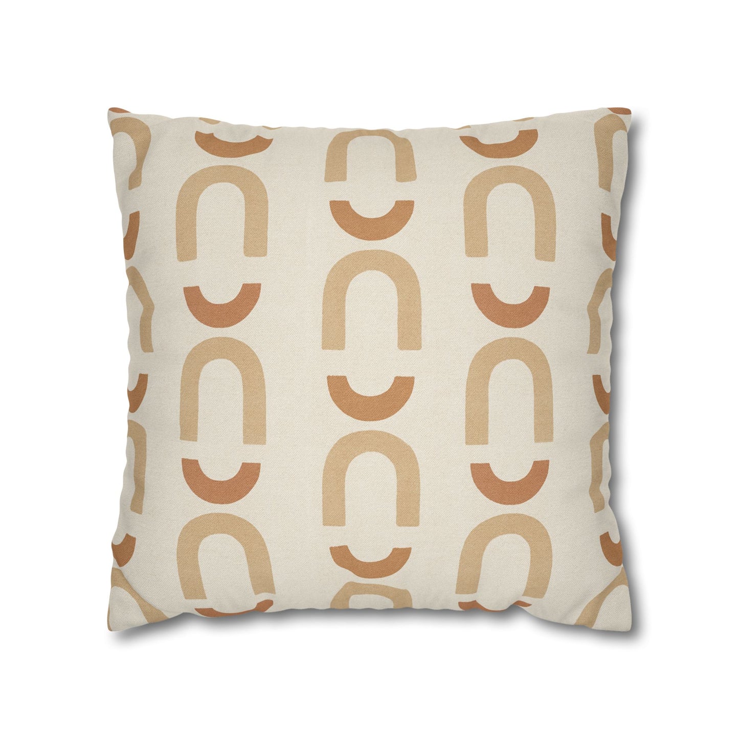 Abstract Beige Pillow Cover