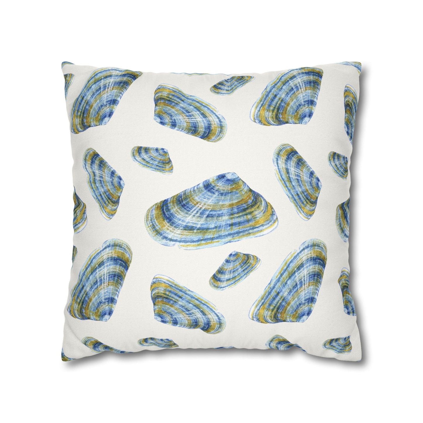 Shades of Blue Shells Pillowcase