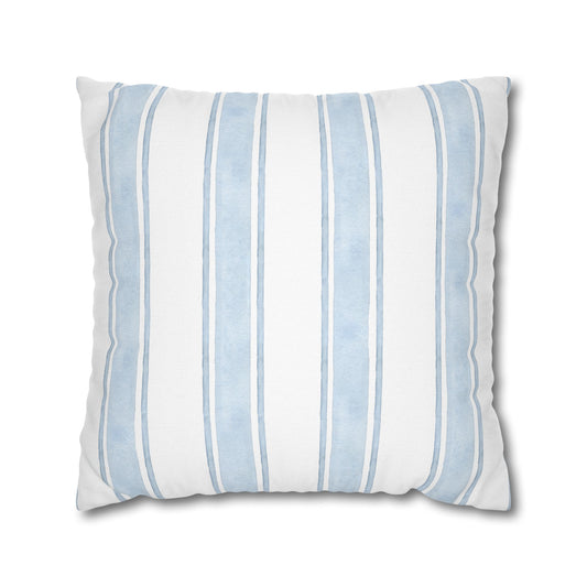 Blue Watercolor stripe Pillowcase