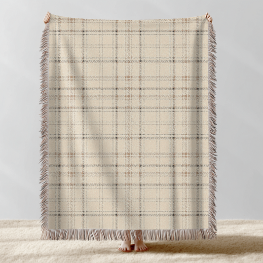 Cozy Plaid Woven Blanket