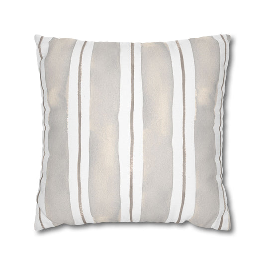 Neutral stripe Pillowcase