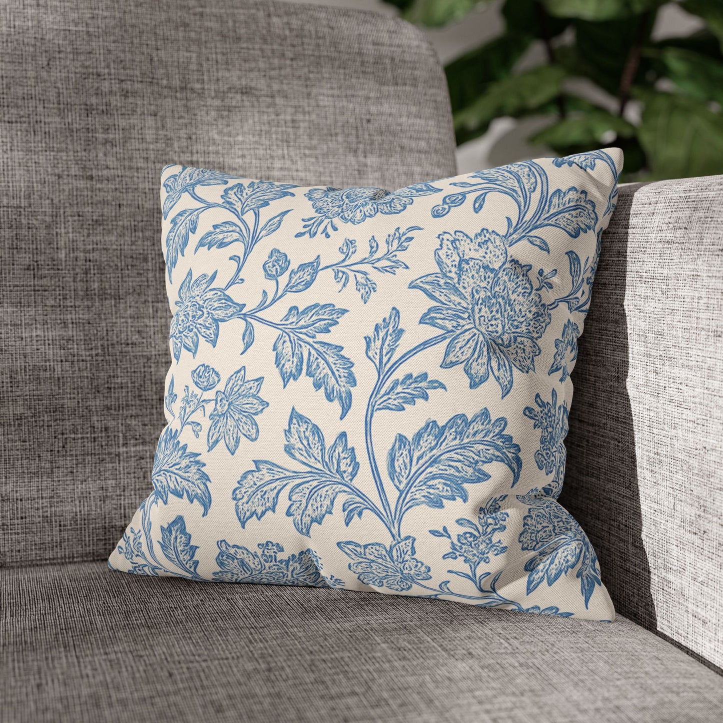 Jacobean Floral Design Pillowcase