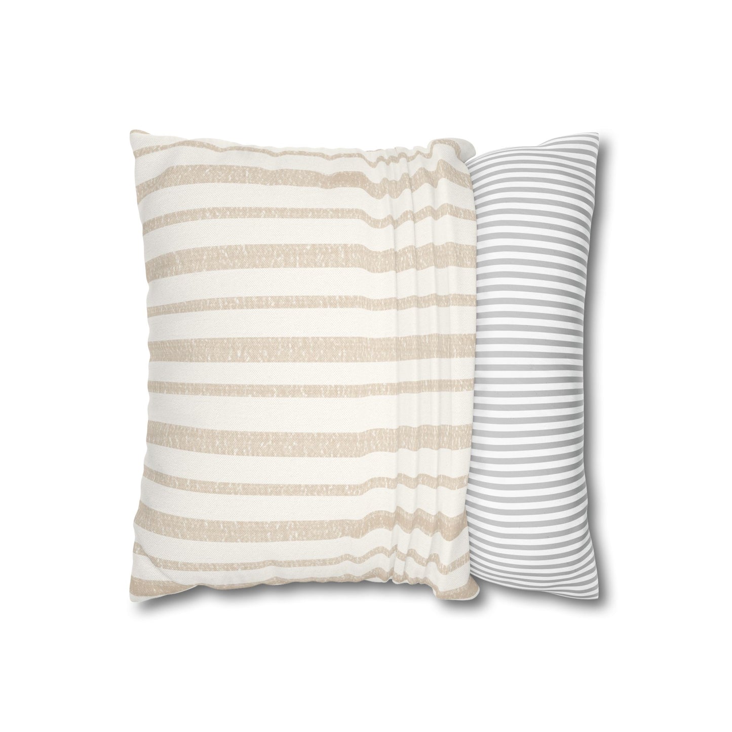 Neutral Pinstripe Pillowcase