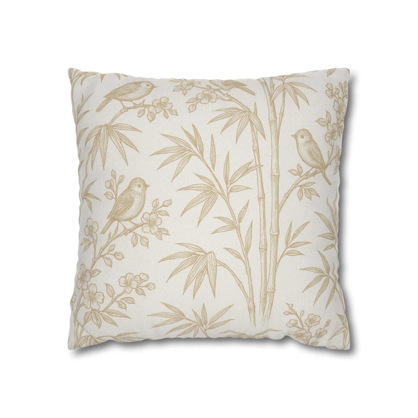 Birds and Blossoms Pillow Cover