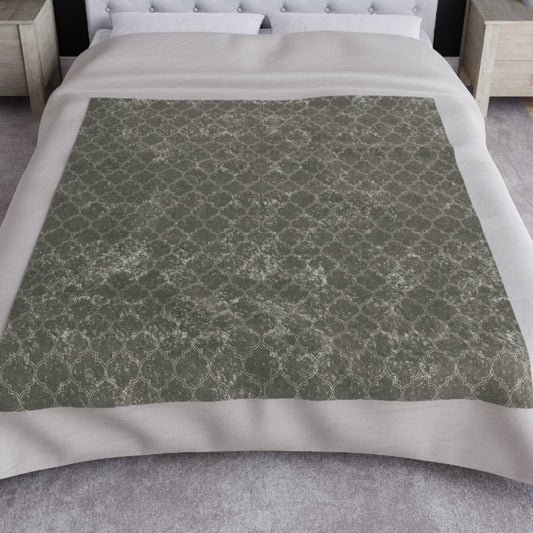 Trelis Crushed Velvet Blanket