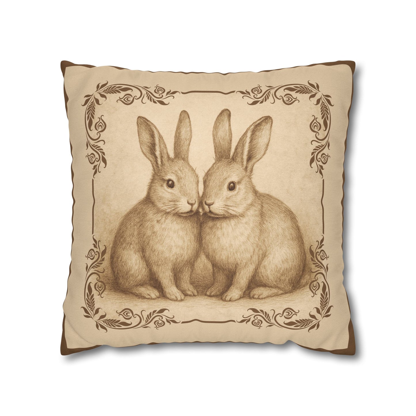 Vintage Rabbits Pillowcase