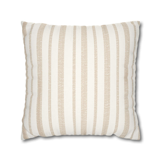 Neutral Pinstripe Pillowcase