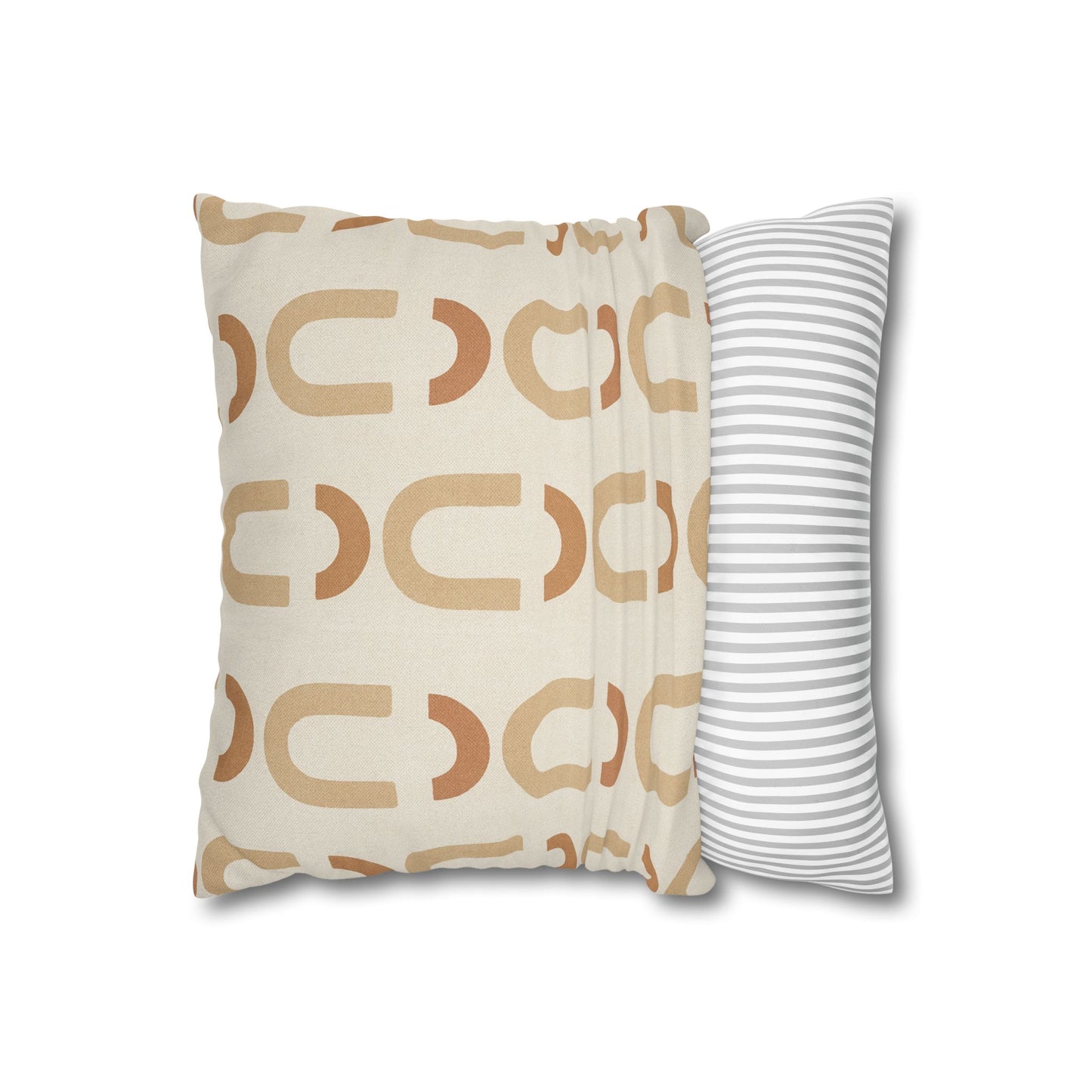 Abstract Beige Pillow Cover