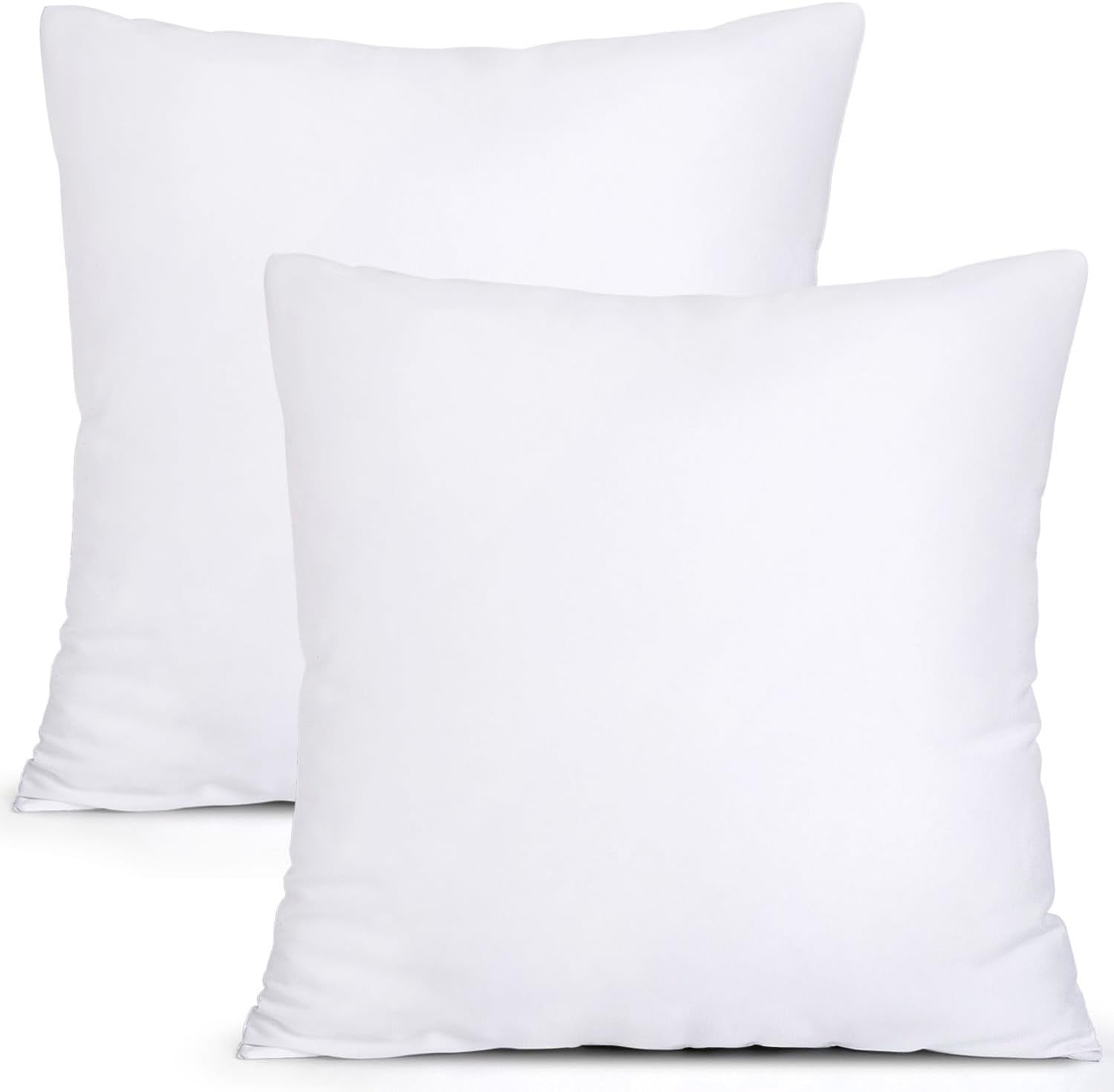 20 X 20 Pillow Inserts (Set of 2) - Throw Pillows Insert Premium Pillow Stuffer Square Form for Decorative Cushion Bed Couch Sofa