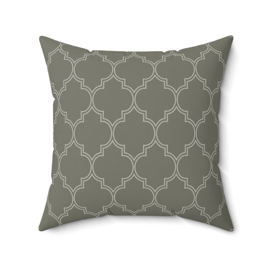 Trelis Design Faux Suede Square Pillow