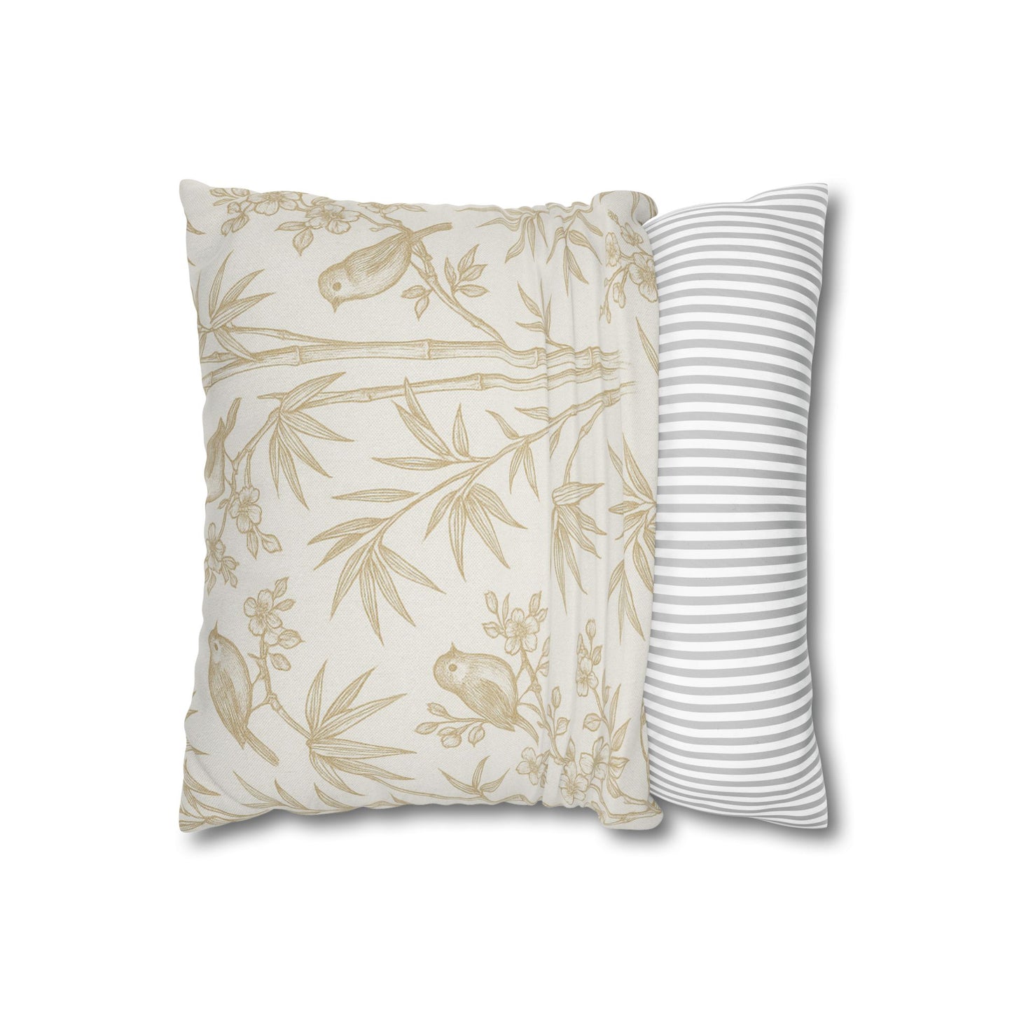 Birds and Blossoms Pillow Cover