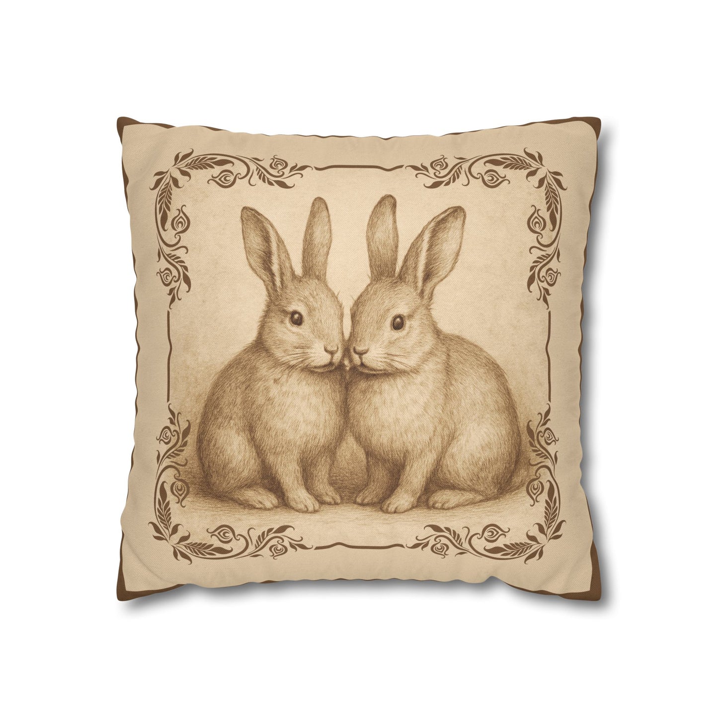 Vintage Rabbits Pillowcase