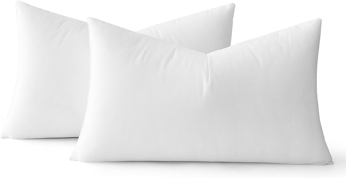 20 X 20 Pillow Inserts (Set of 2) - Throw Pillows Insert Premium Pillow Stuffer Square Form for Decorative Cushion Bed Couch Sofa